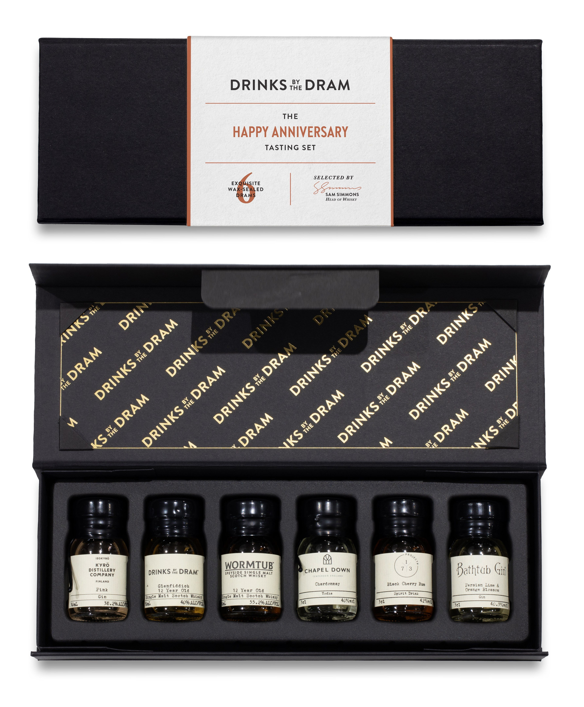 Happy Anniversary Mixed Spirits Set (Black)