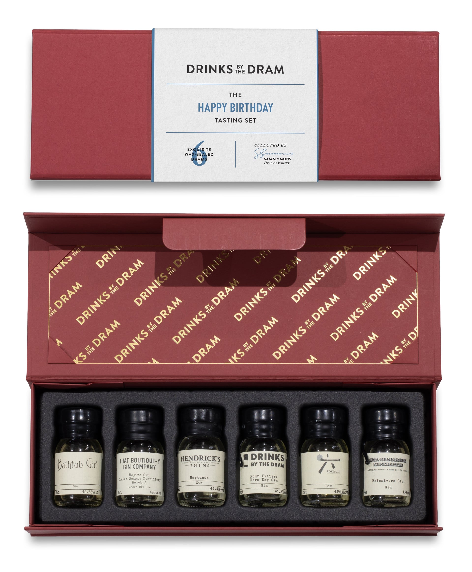 Happy Birthday Gin Tasting Set (Red)
