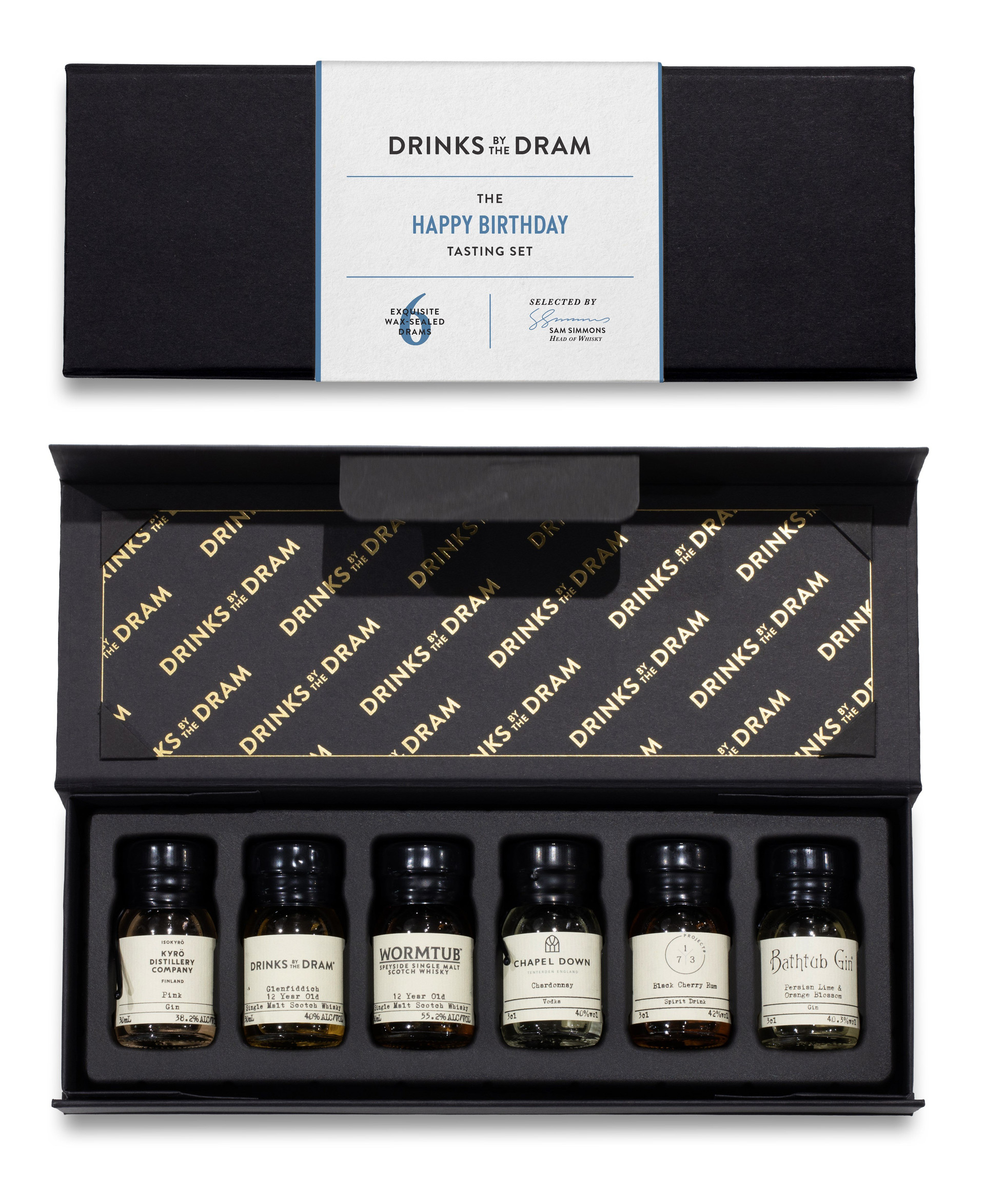 Happy Birthday Mixed Spirits Set (Black)