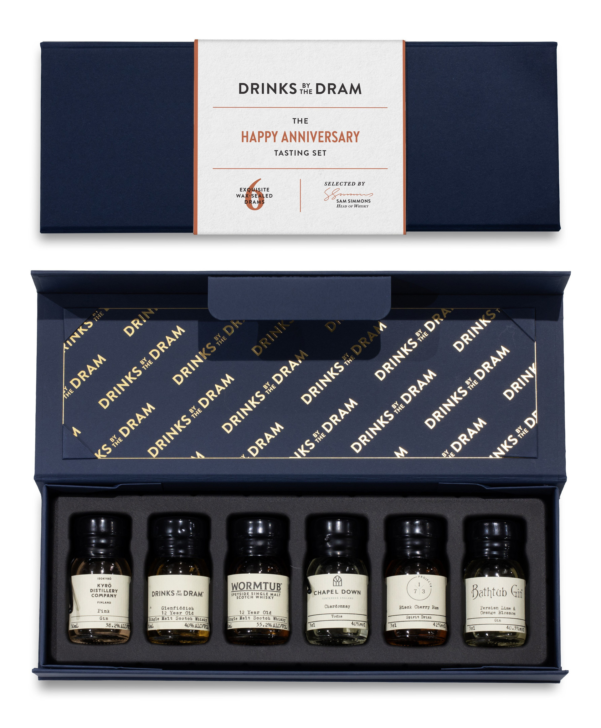 Happy Anniversary Mixed Spirits Set (Blue)