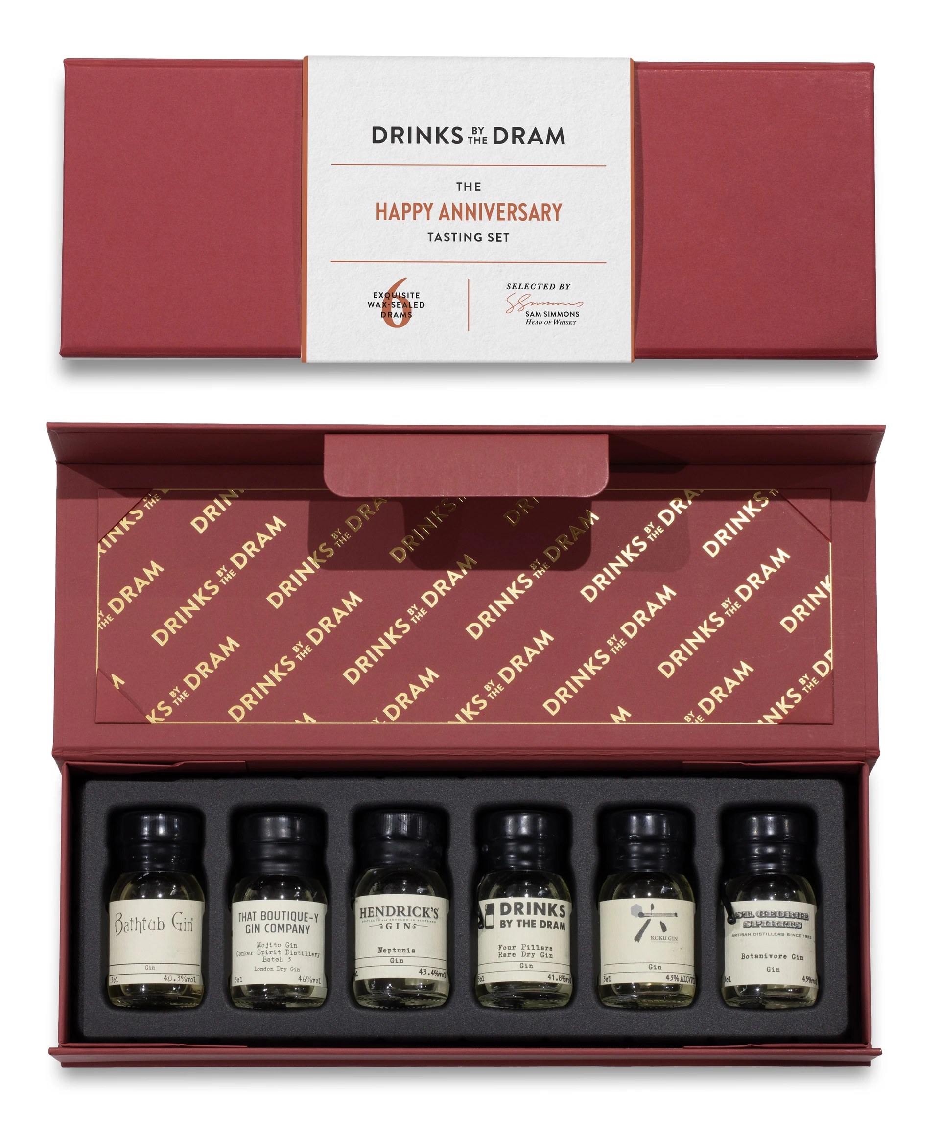 Happy Anniversary Gin Tasting Set (Red)
