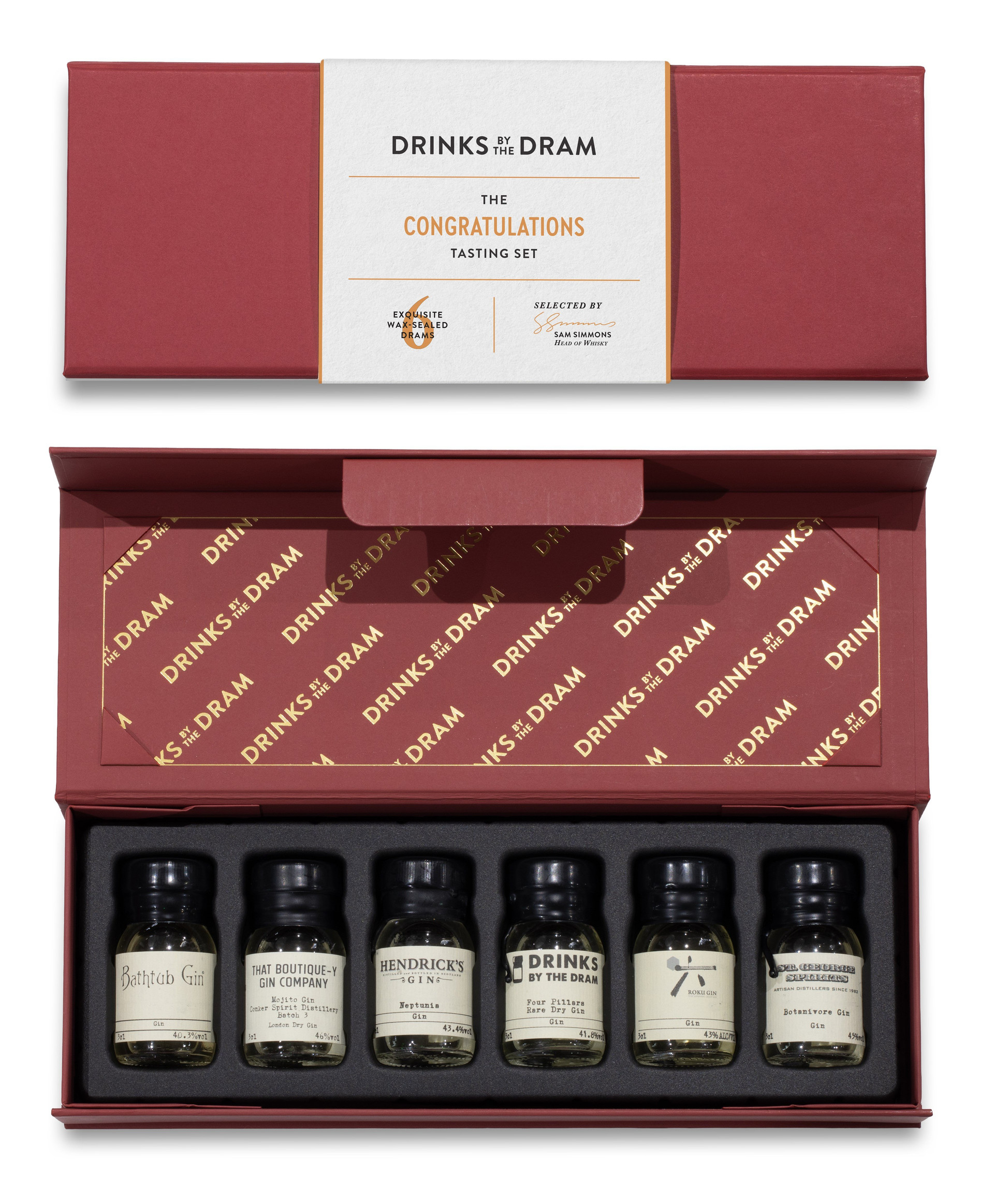 Congratulations Gin Tasting Set (Red)