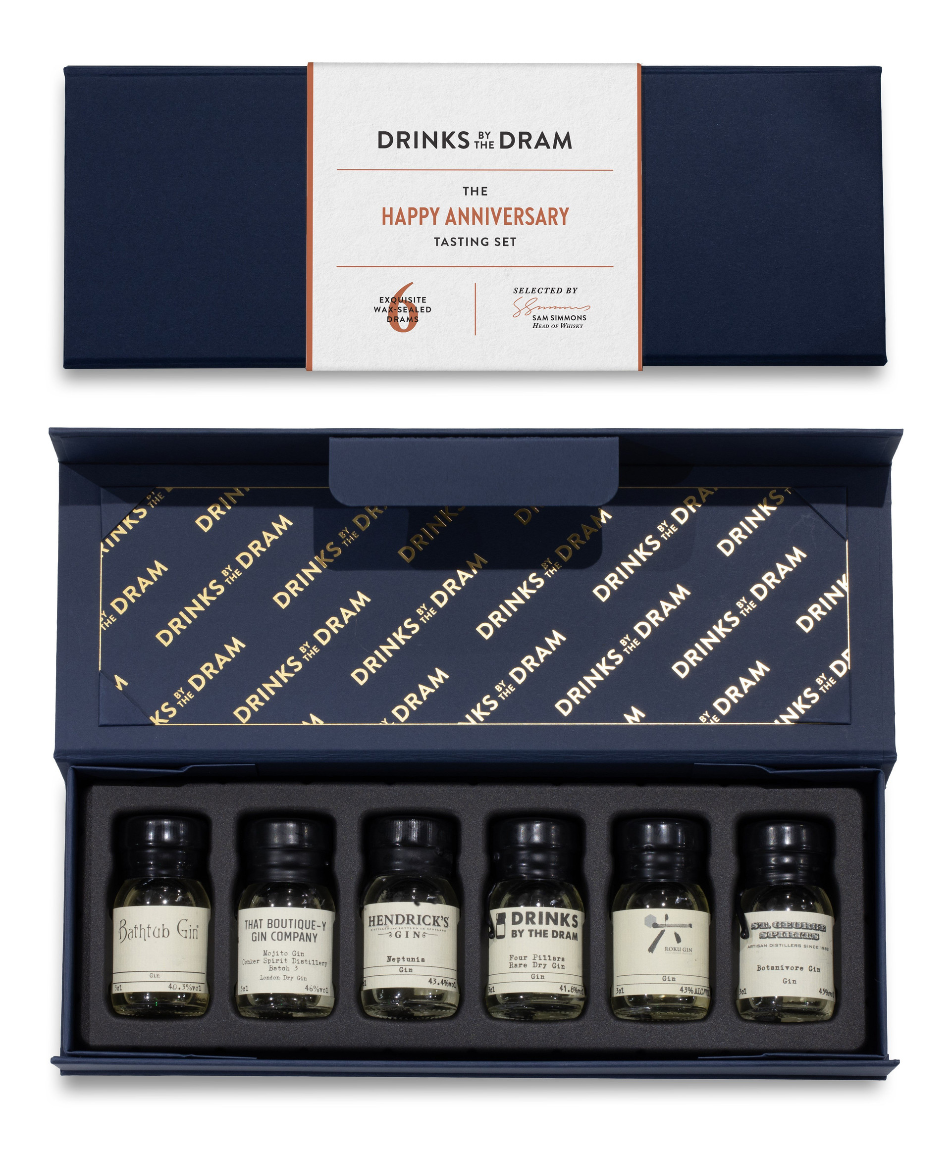 Happy Anniversary Gin Tasting Set (Blue)