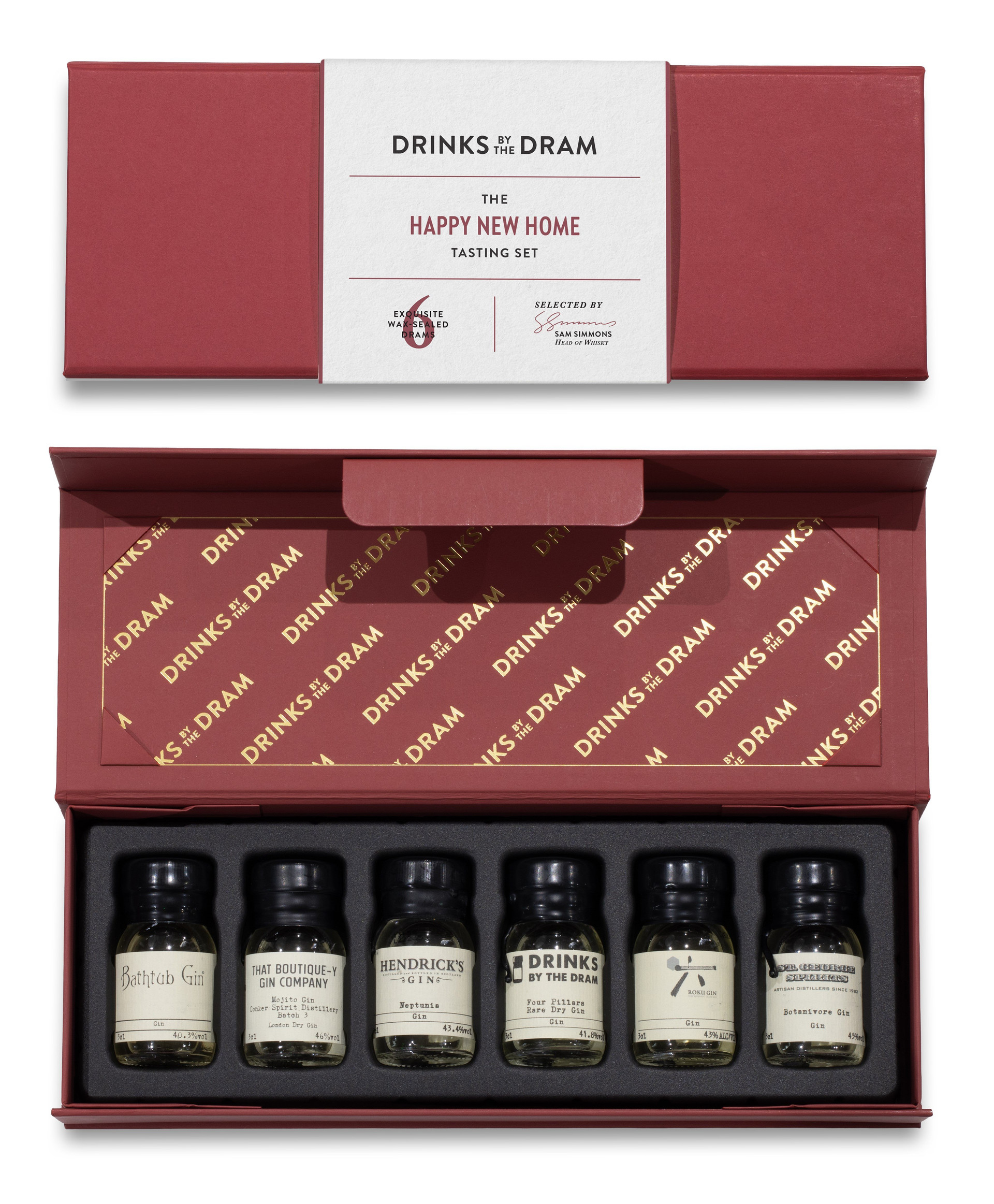 Happy New Home Gin Tasting Set (Red)