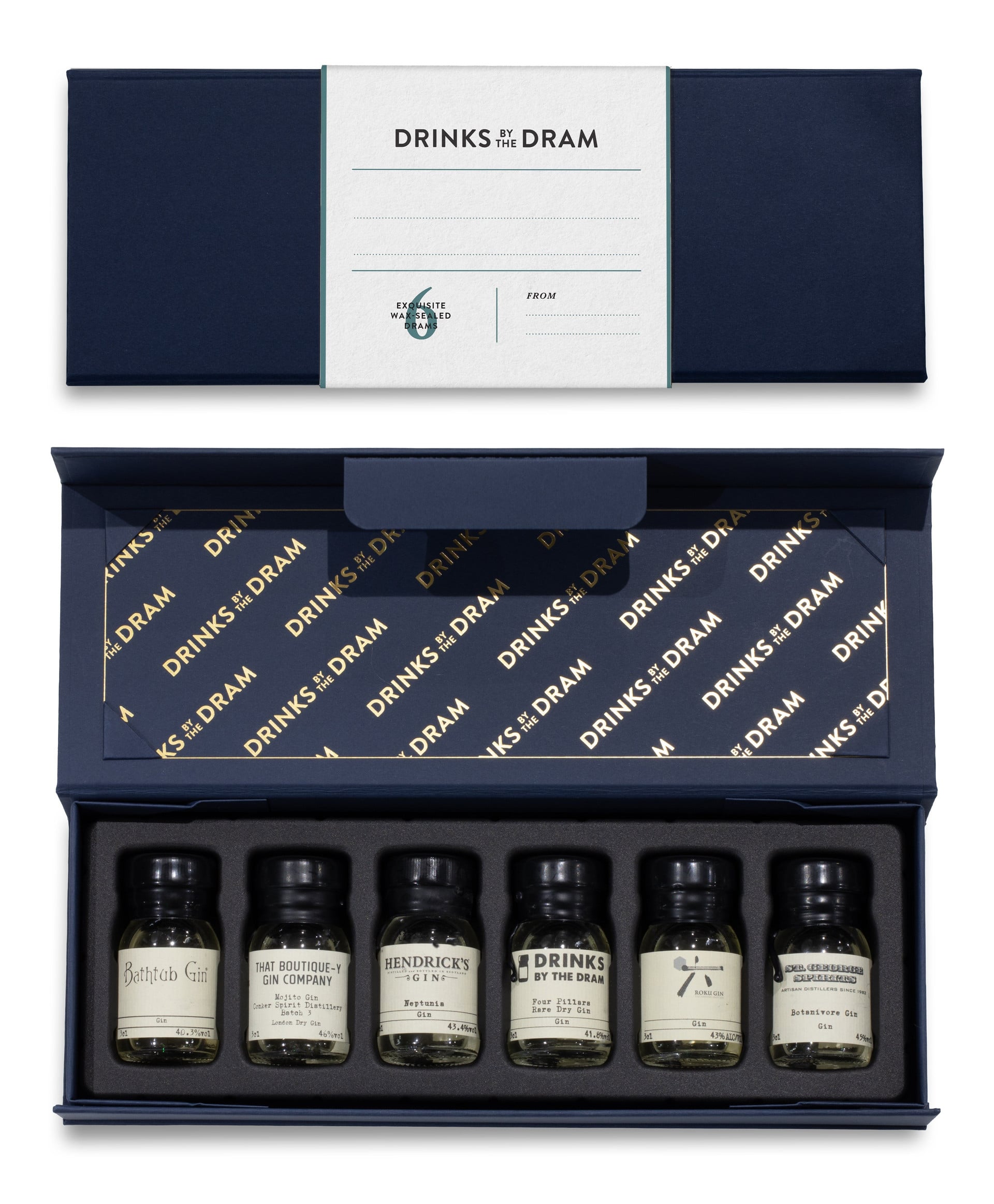 Blank - Write your own message Gin Tasting Set (Blue)