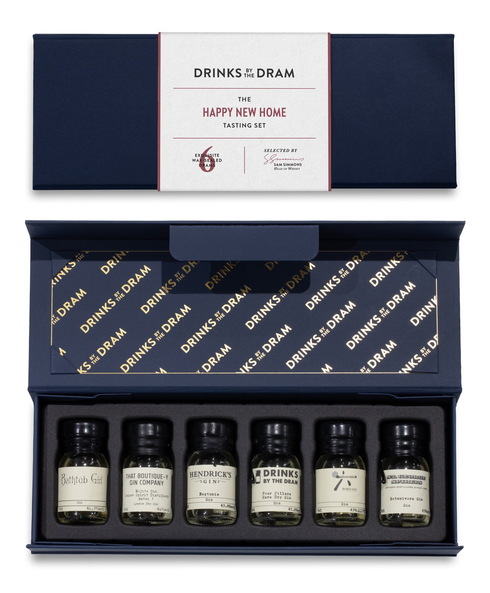 Happy New Home Gin Tasting Set (Blue) 18cl