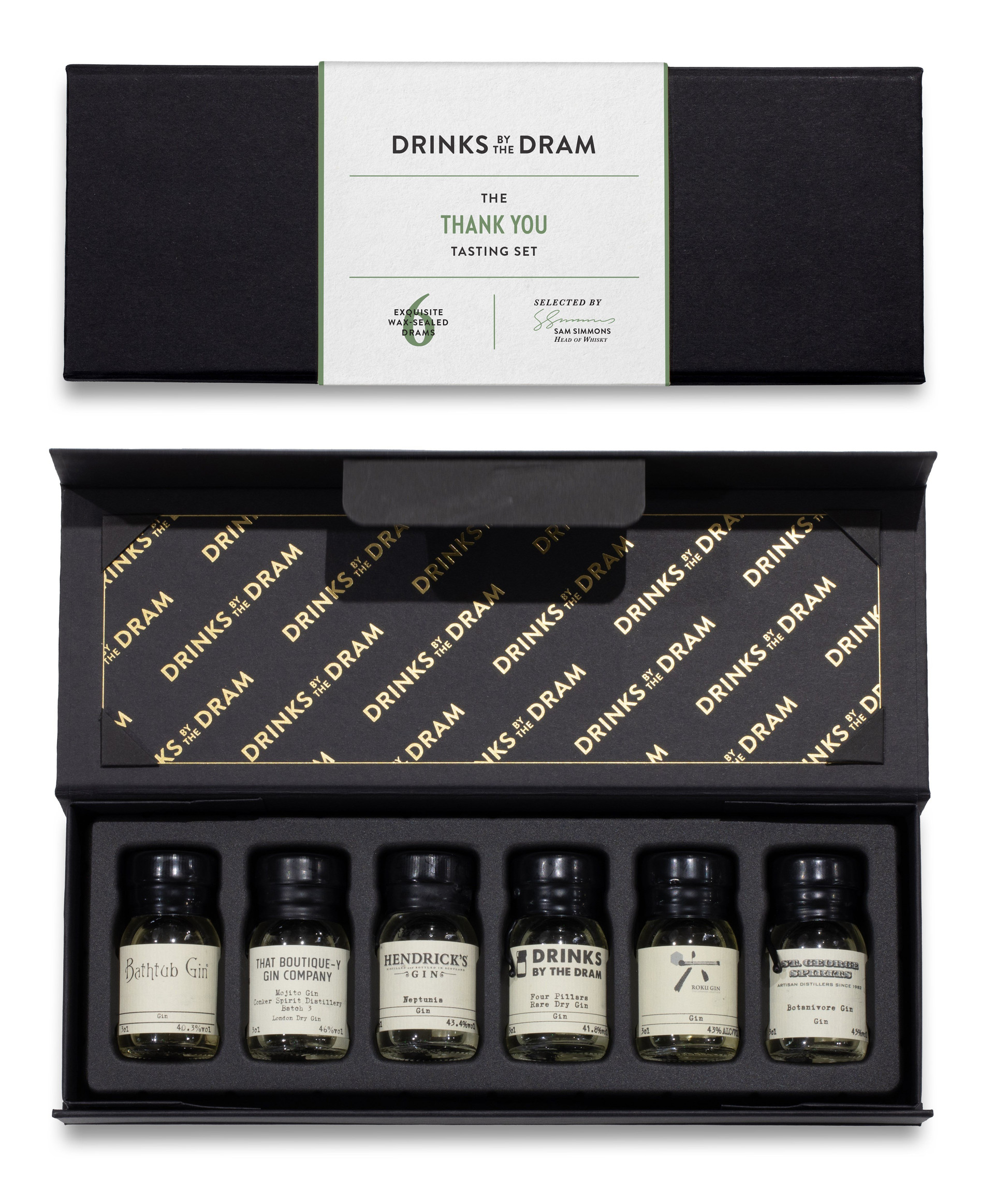 Thank You Gin Tasting Set (Black)