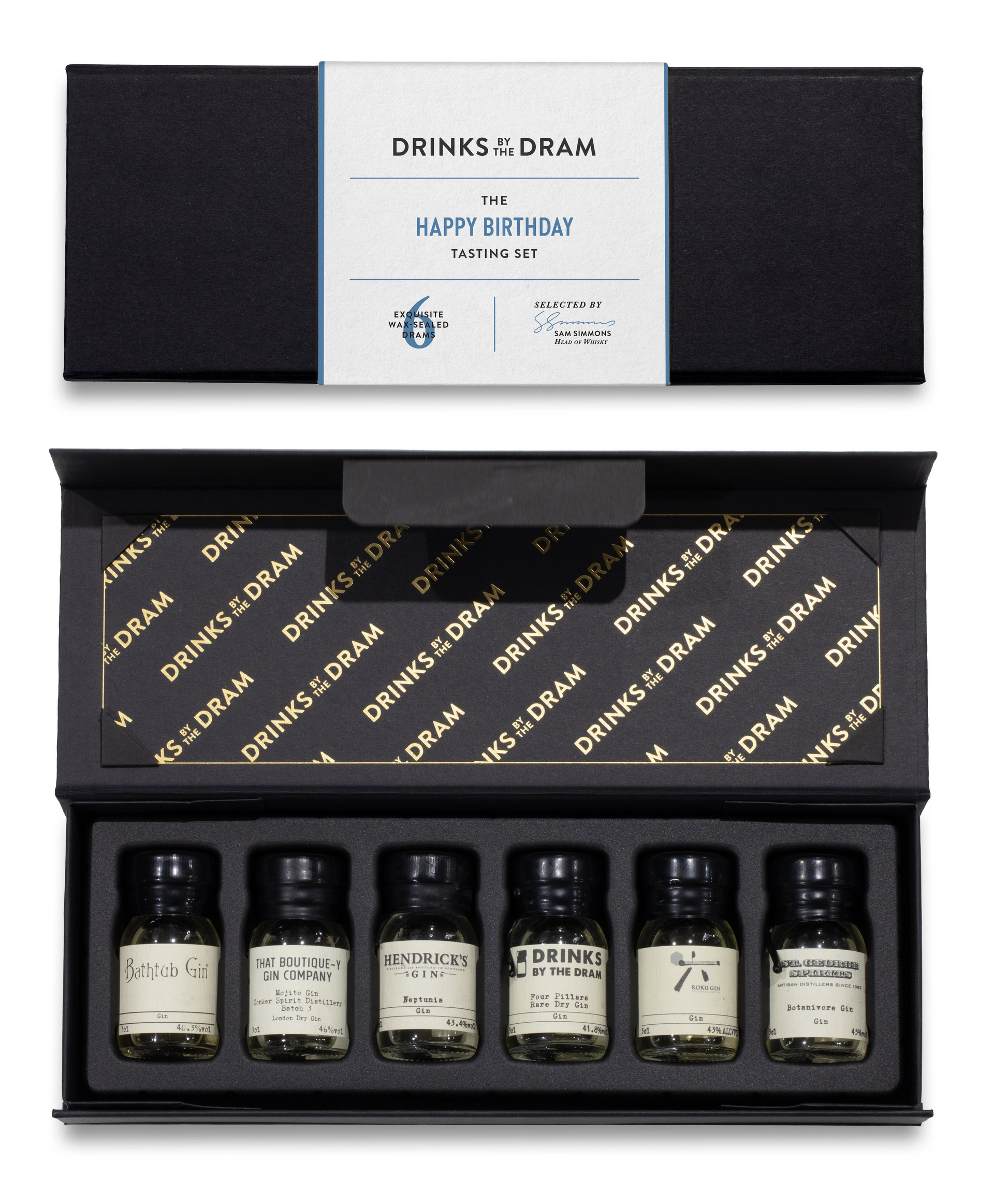 Happy Birthday Gin Tasting Set (Black)