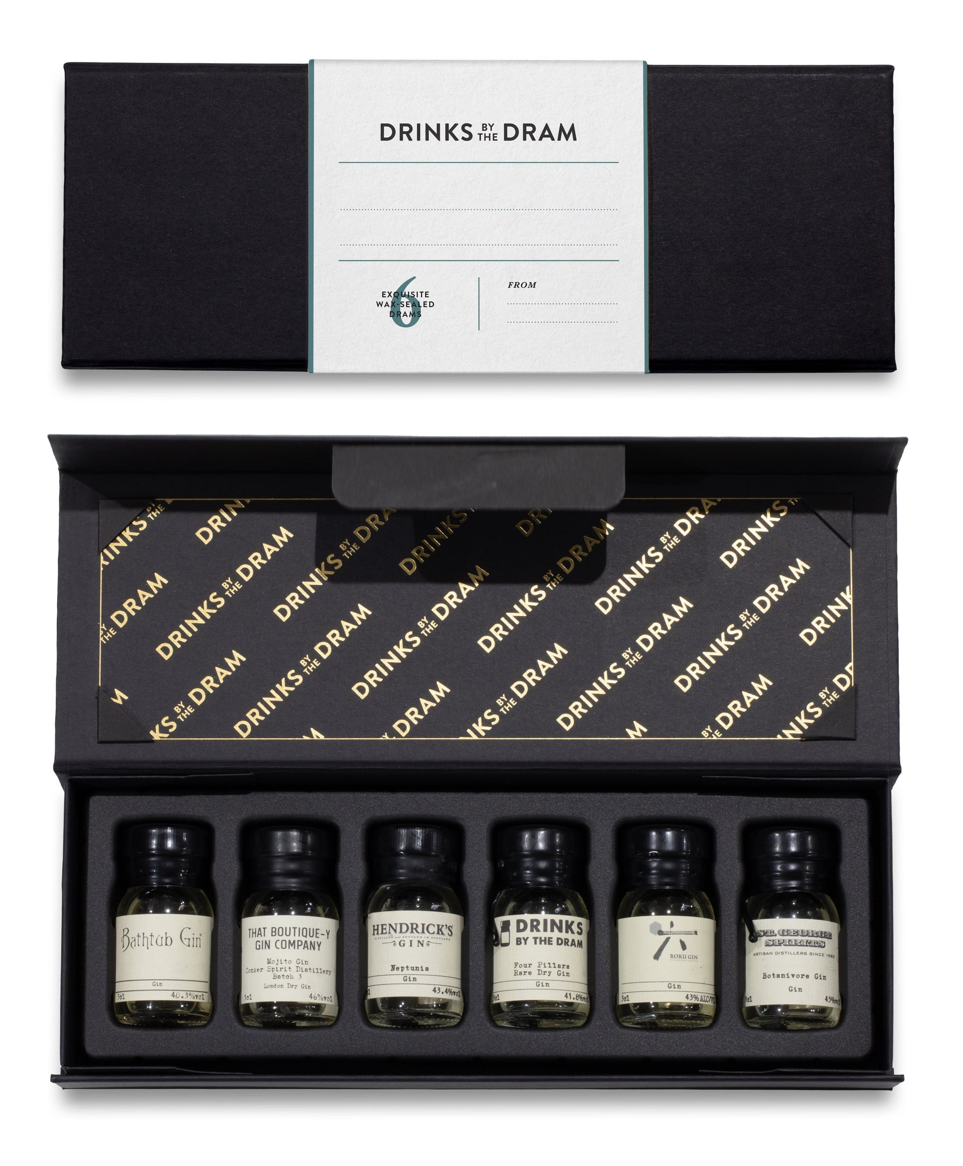 Blank - Write your own message Gin Tasting Set (Black)