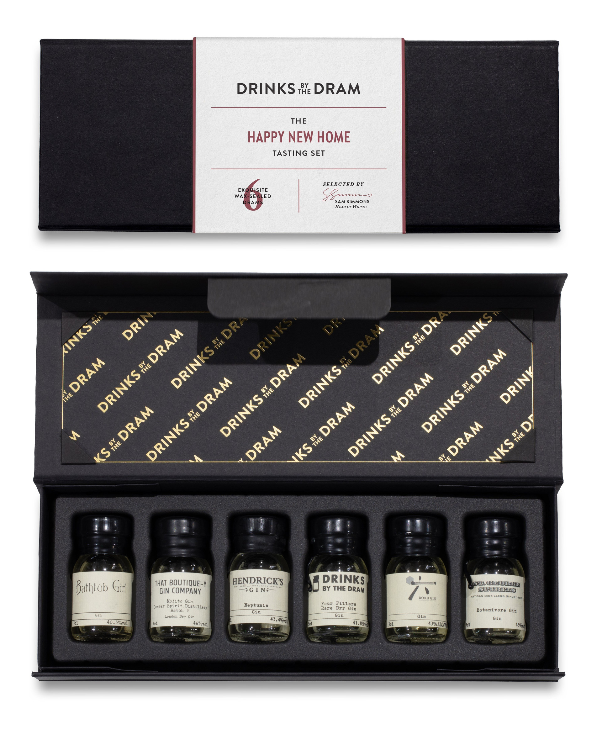 Happy New Home Gin Tasting Set (Black)