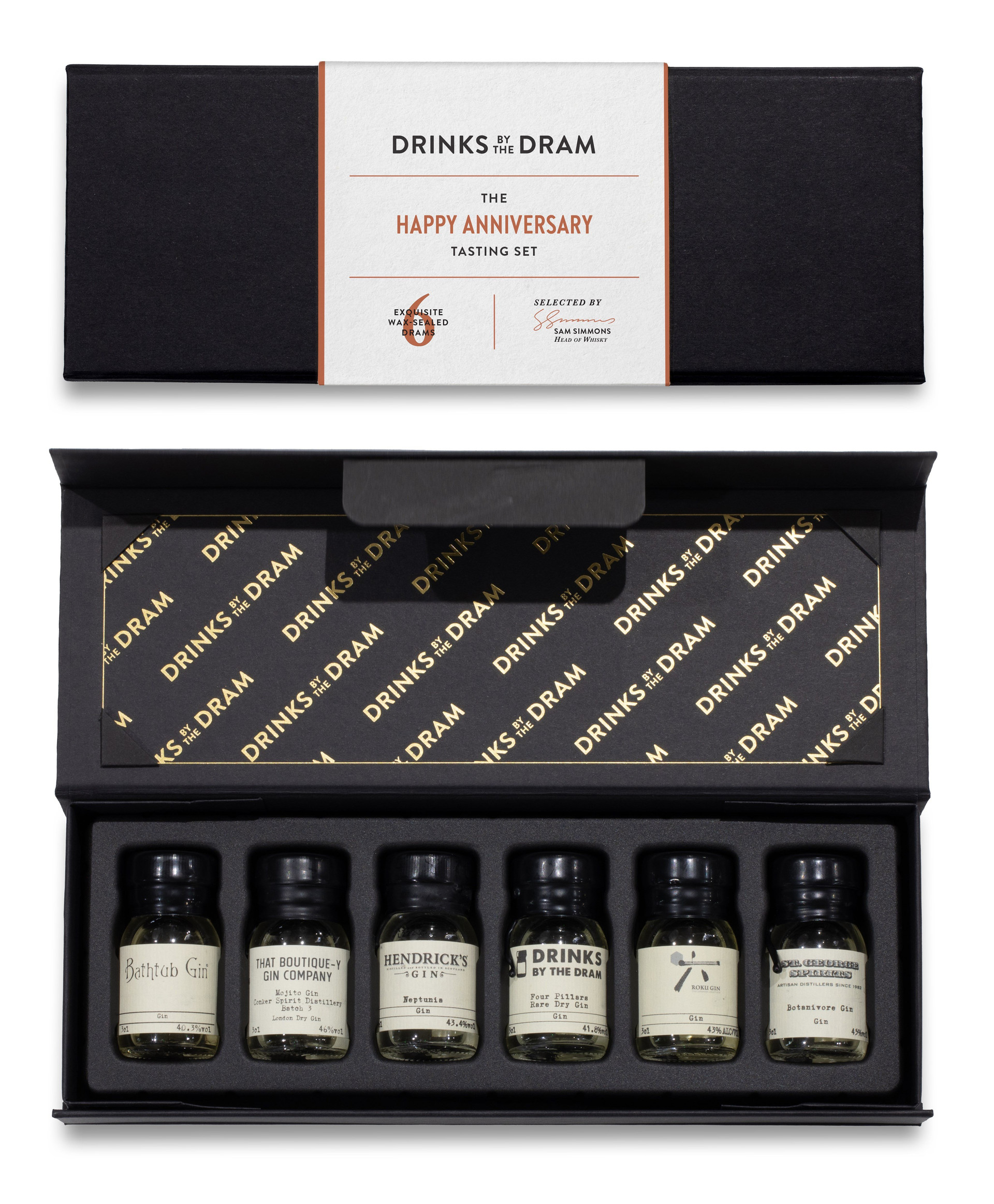 Happy Anniversary Gin Tasting Set (Black)