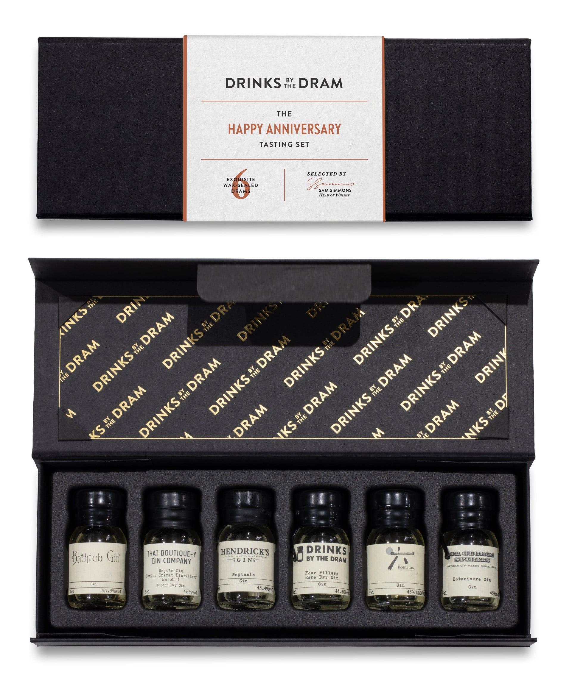 Happy Anniversary Gin Tasting Set (Black)