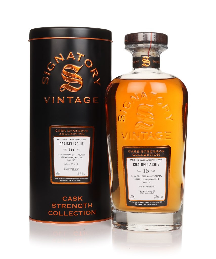 Craigellachie 16 Year Old 2009 (cask 207) - Cask Strength Collection (Signatory) 70cl