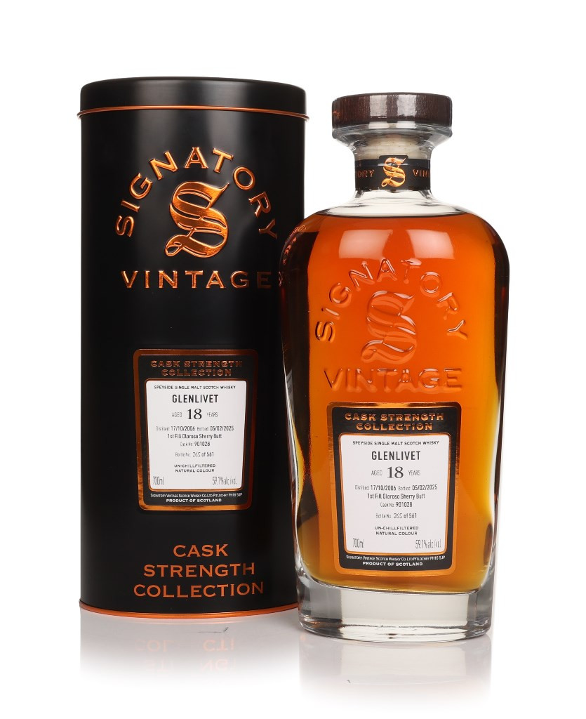 Glenlivet 18 Year Old 2006 (cask 901028) - Cask Strength Collection (Signatory) 70cl