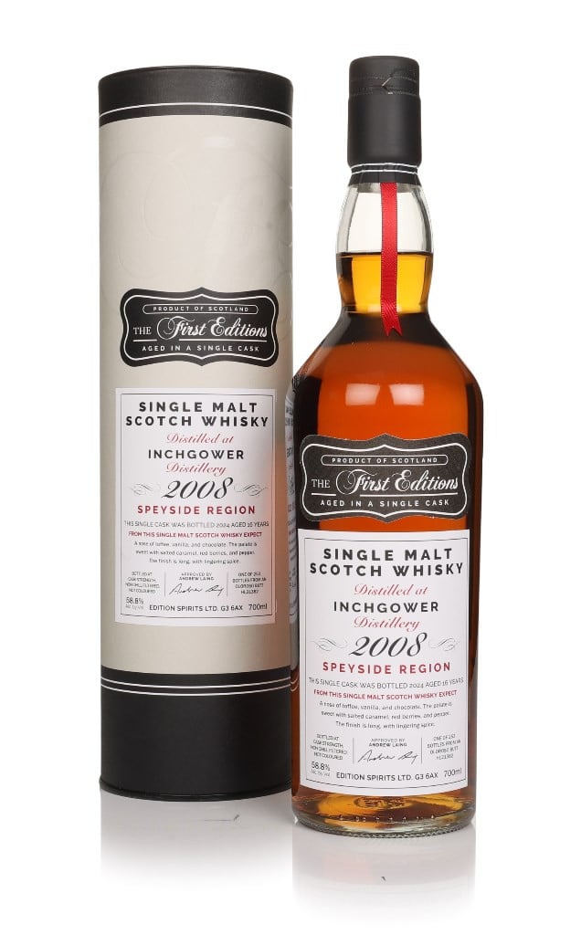 Inchgower 16 Year Old 2008 (cask 21382) - The First Editions (Hunter Laing) 70cl