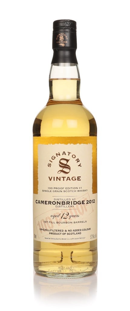 Cameronbridge 12 Year Old 2012 - 100 Proof Grain Edition #1 (Signatory) 70cl
