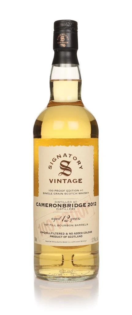 Signatory Cameronbridge 12 Year Old 2012 - 100 Proof Grain Edition #1 (Signatory) Cameronbridge 12 Year Old 2012 - 100 Proof Grain Edition #1 (Signatory) 70cl • 57.1%