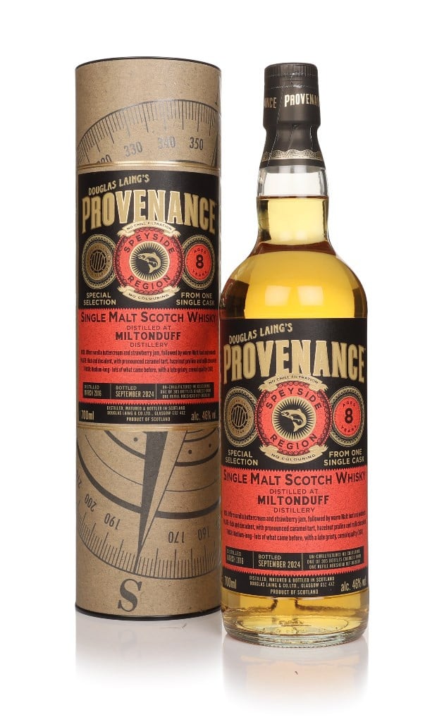 Miltonduff 8 Year Old 2016 (cask 19330) - Provenance (Douglas Laing) 70cl