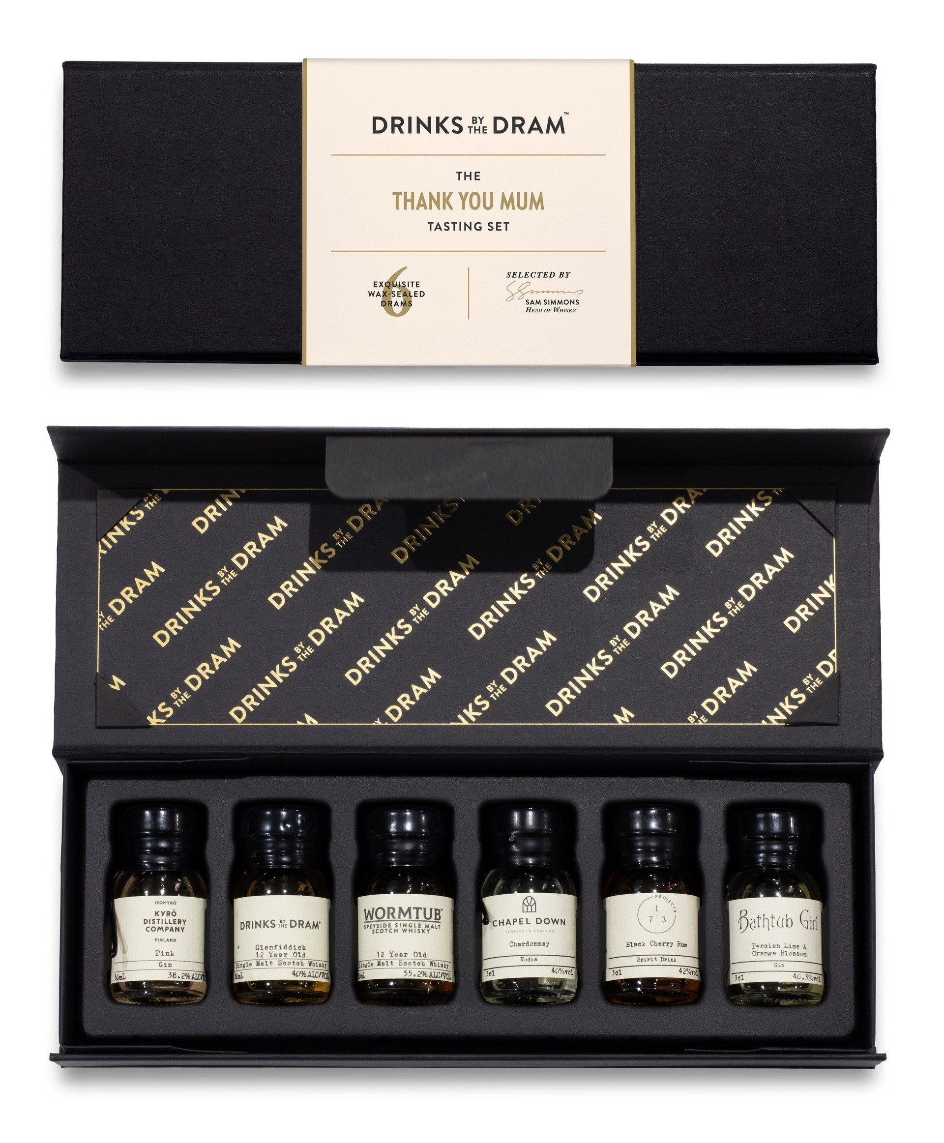 Thank You Mum Mixed Spirits Tasting Set (Black)