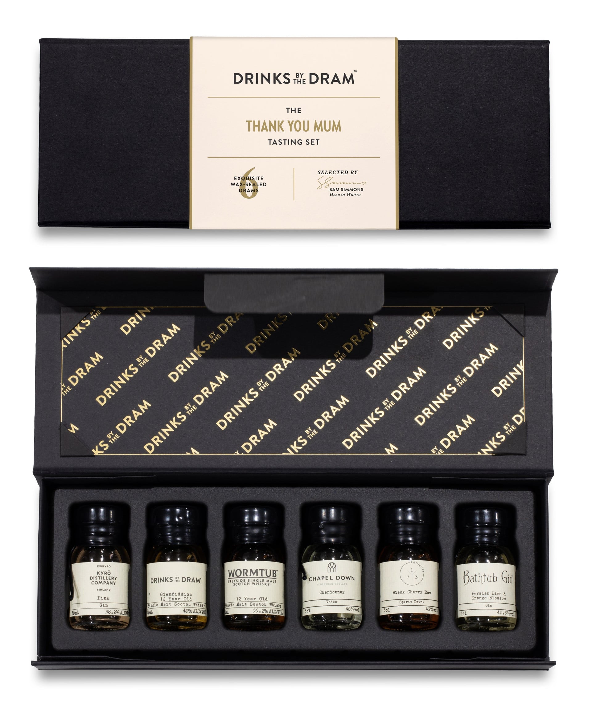 Thank You Mum Mixed Spirits Tasting Set (Black)