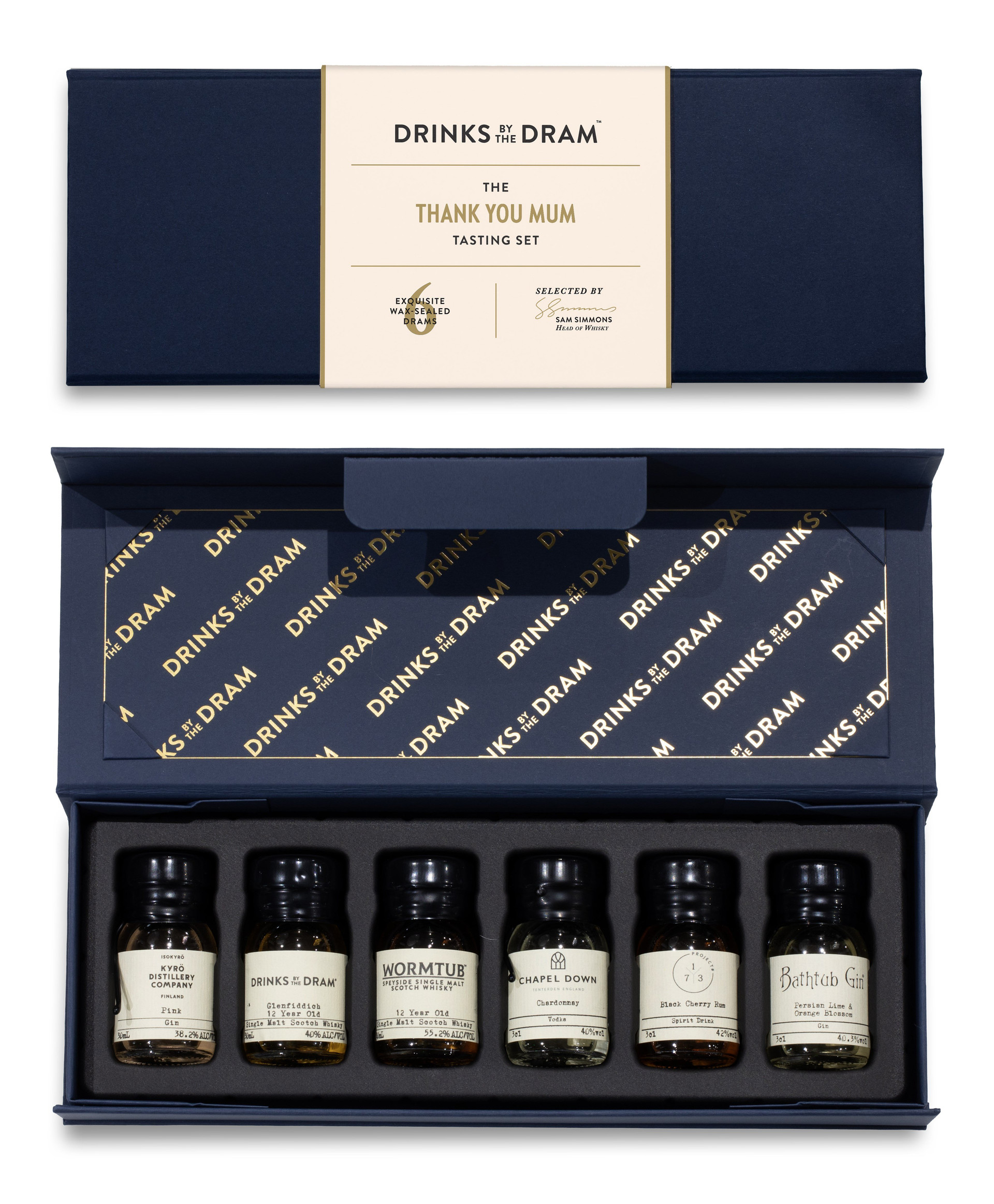 Thank You Mum Mixed Spirits Tasting Set (Blue)