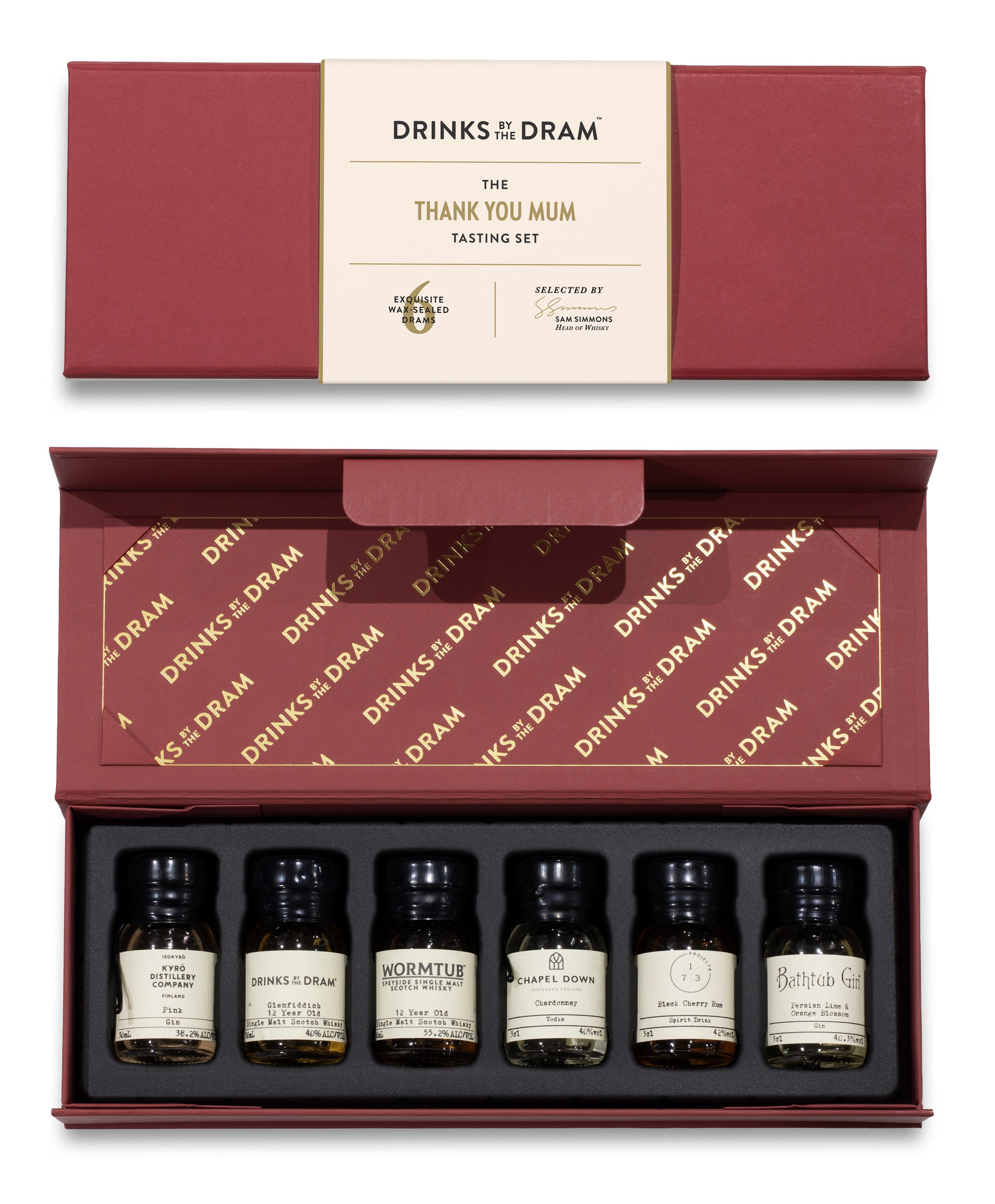 Thank You Mum Mixed Spirits Tasting Set (Red)