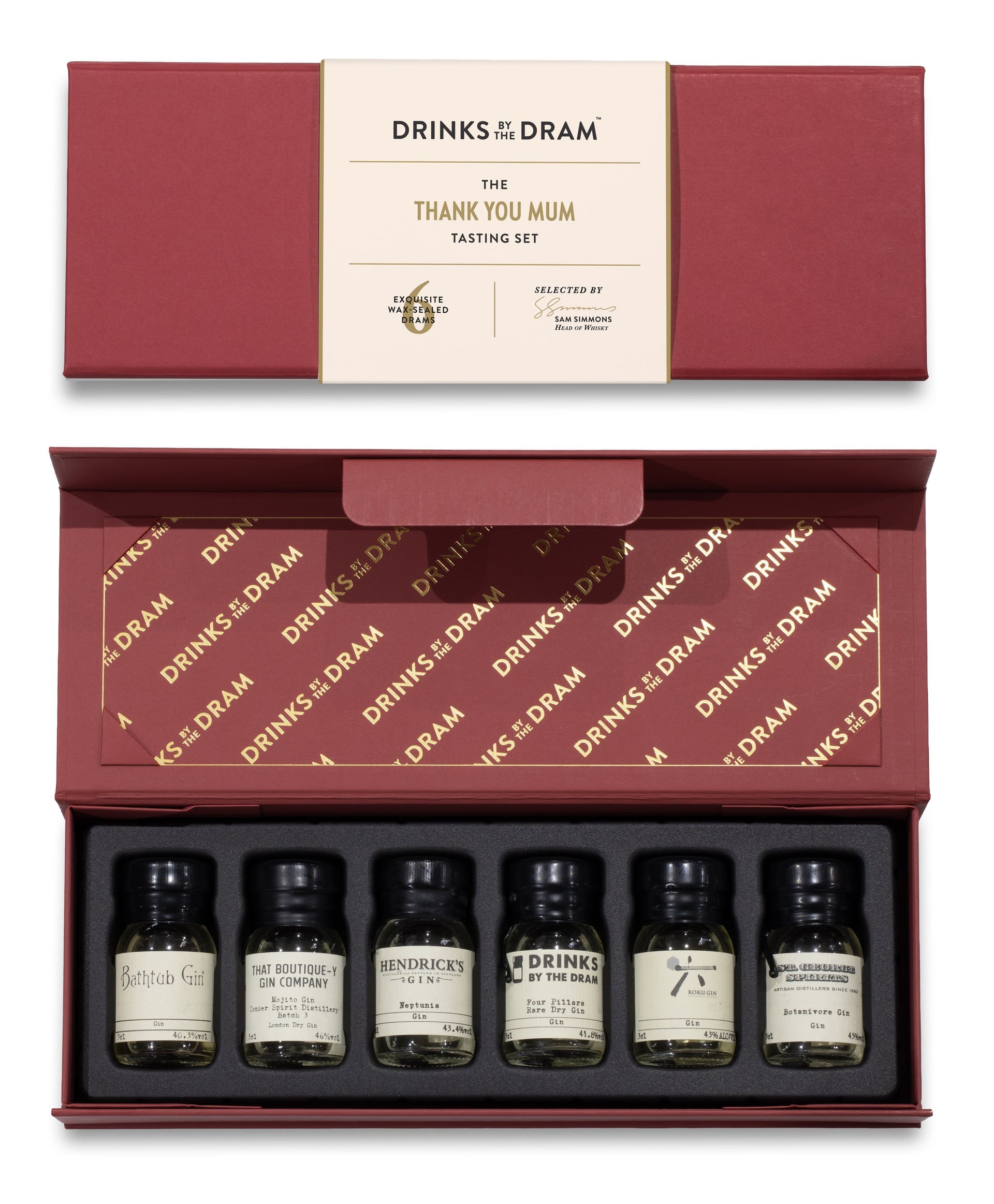 Thank You Mum Gin Tasting Set (Red)