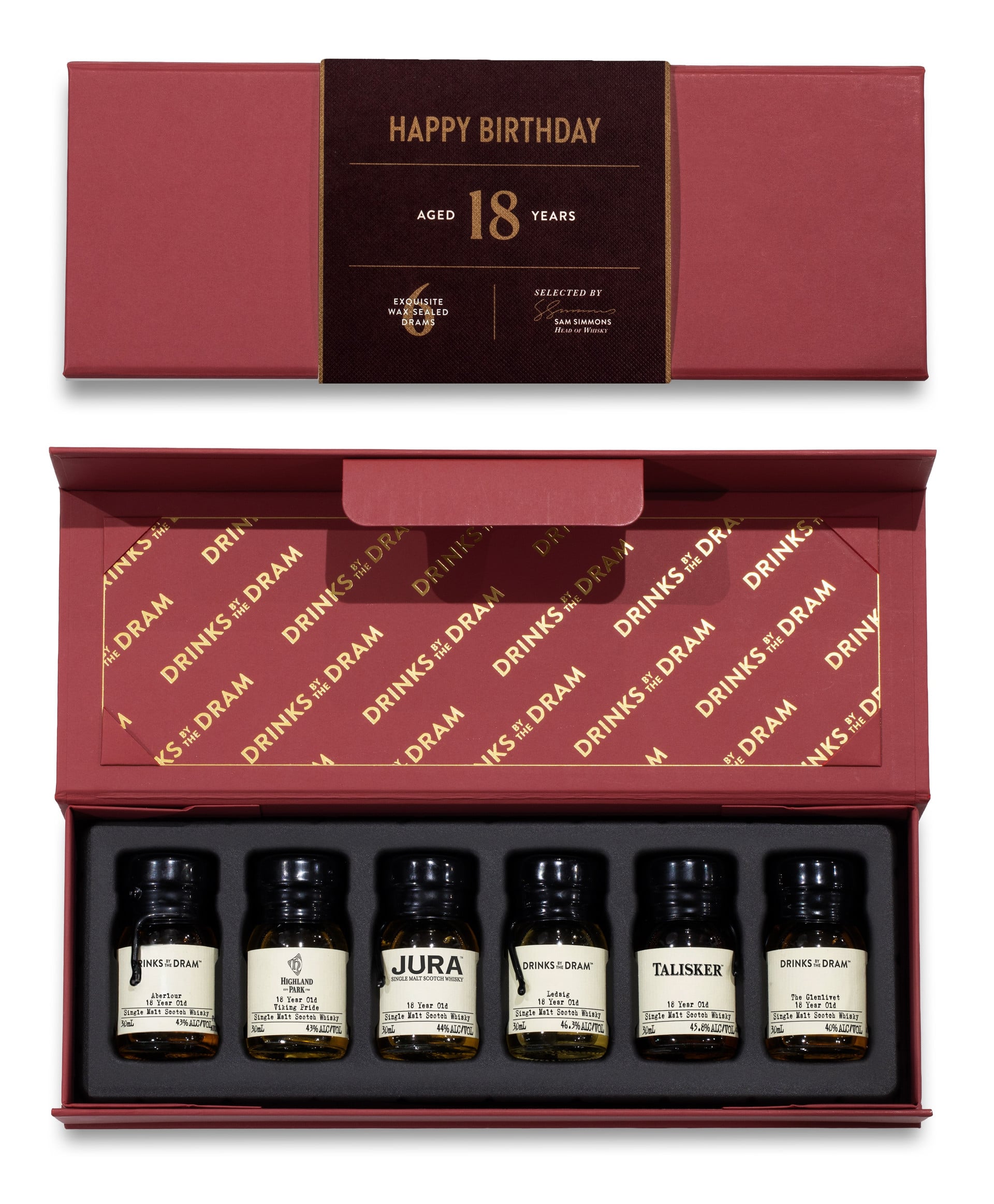 18th Birthday Whisky 6 Dram Tasting Set