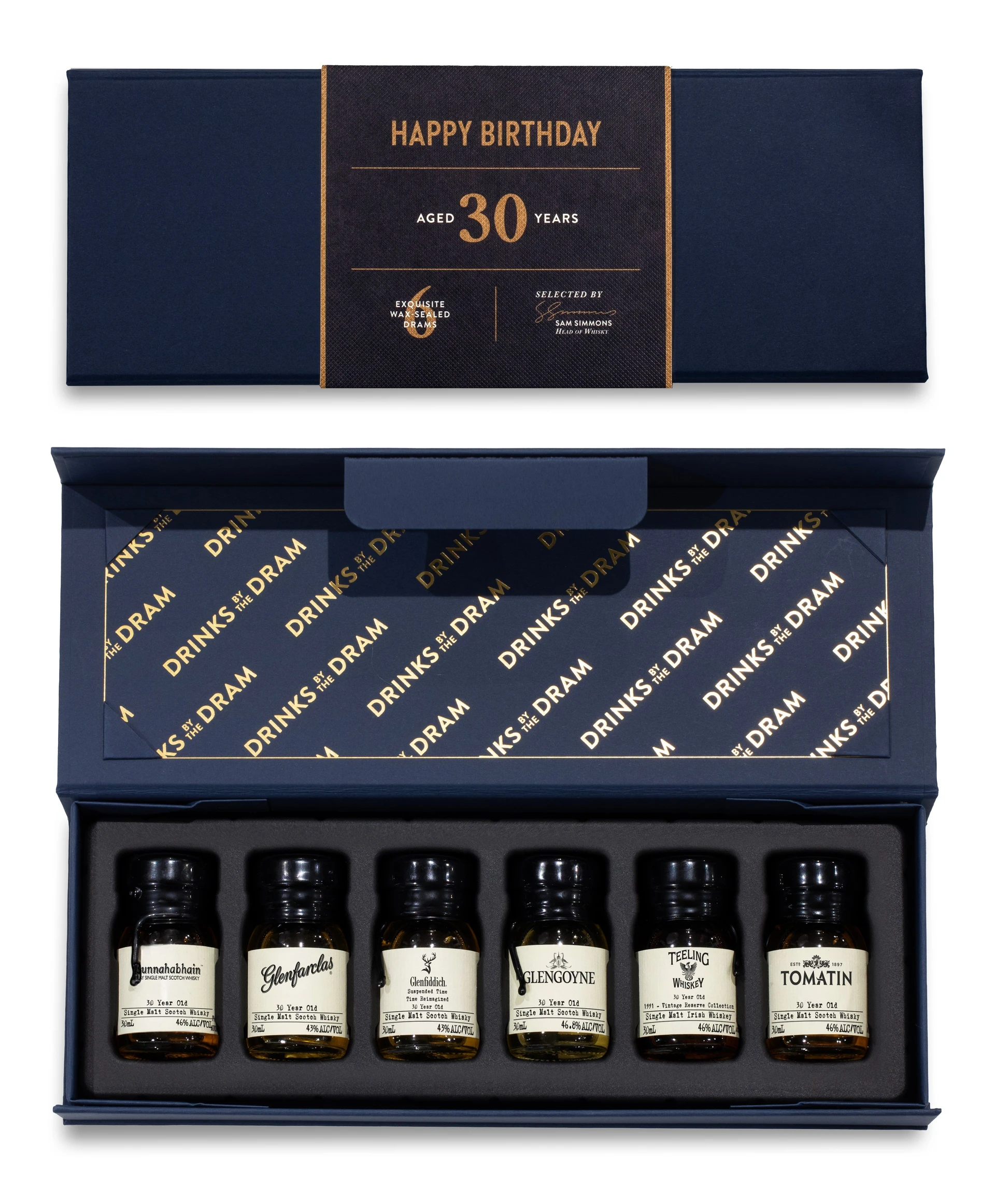 30th Birthday Whisky 6 Dram Tasting Set