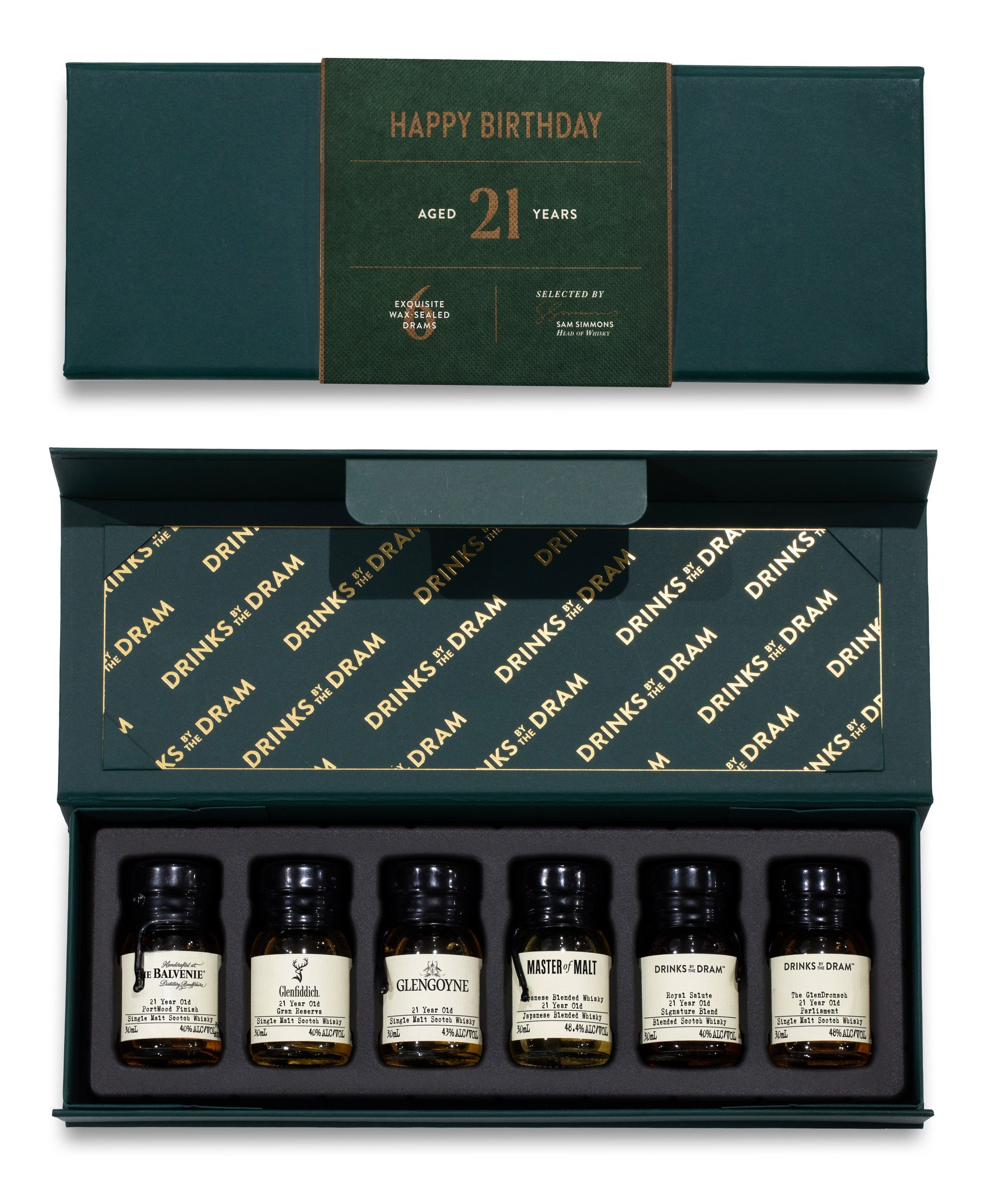 21st Birthday Whisky 6 Dram Tasting Set 18cl
