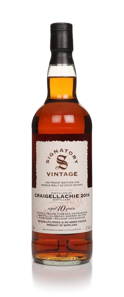 Craigellachie 10 Year Old 2014 - 100 Proof Edition #39 (Signatory) 70cl