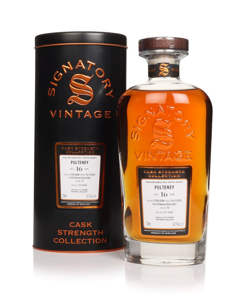 Pulteney 16 Year Old 2008 (cask 10) - Cask Strength Collection (Signatory) 70cl