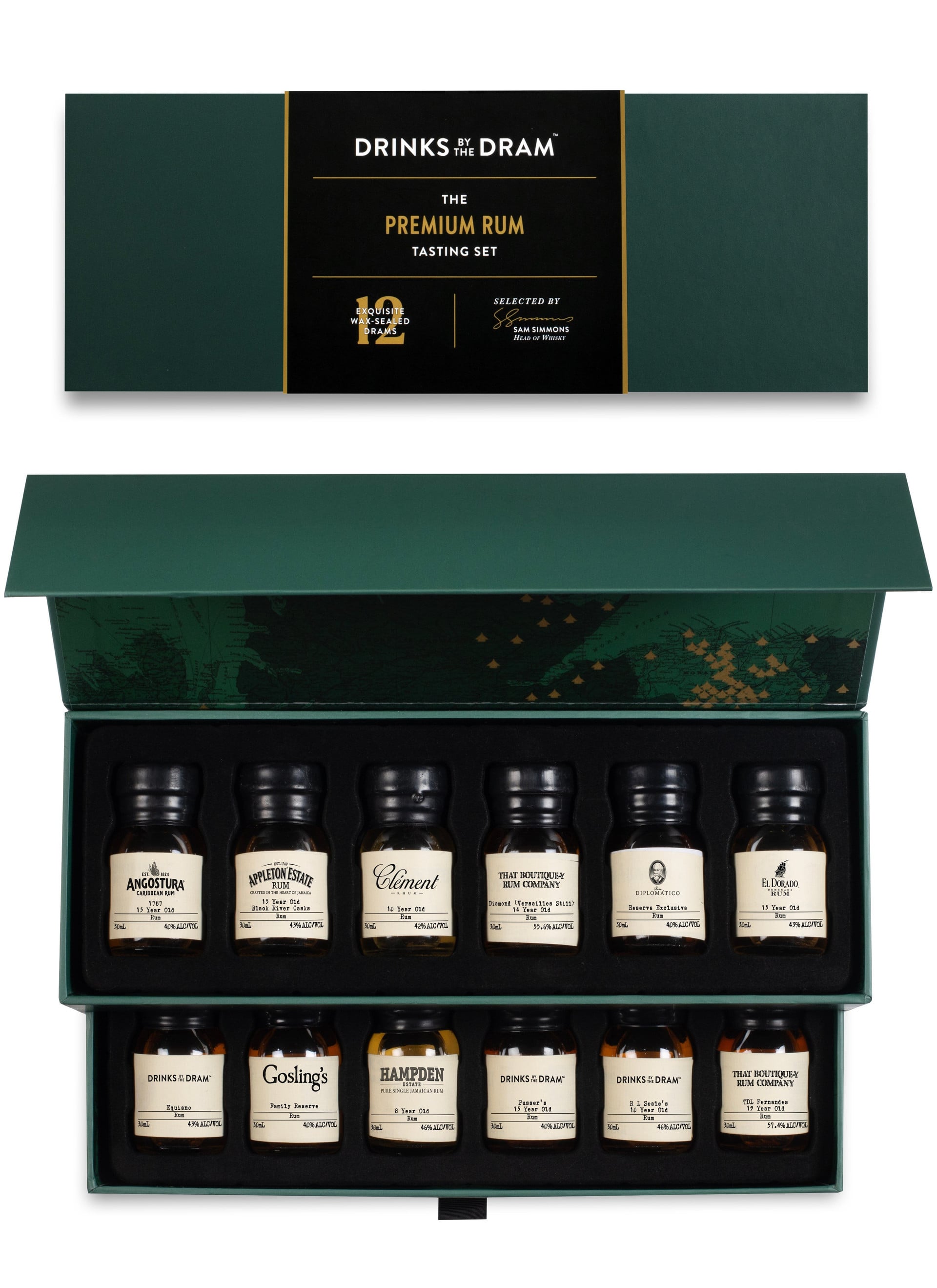 The Premium Rum 12 Dram Tasting Set