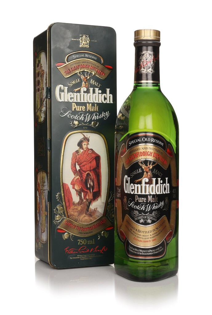 Glenfiddich Pure Malt - Clans of the Highlands (Clan Drummond) - 1980s 75cl