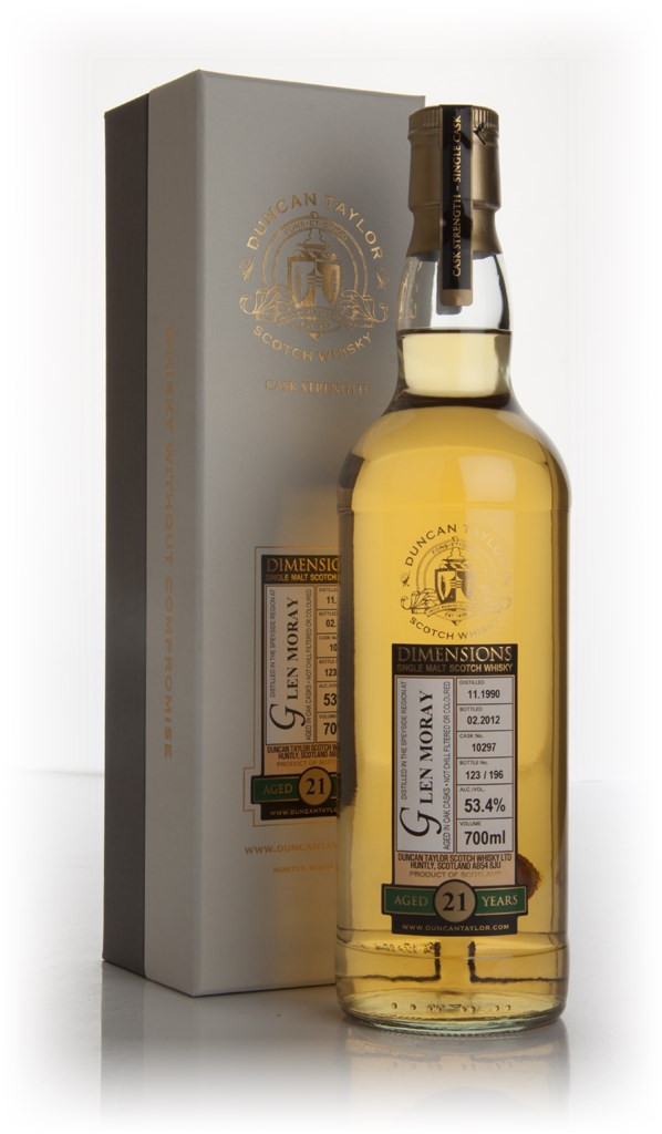Glen Moray 21 Year Old 1990 - Dimensions (Duncan Taylor) 70cl