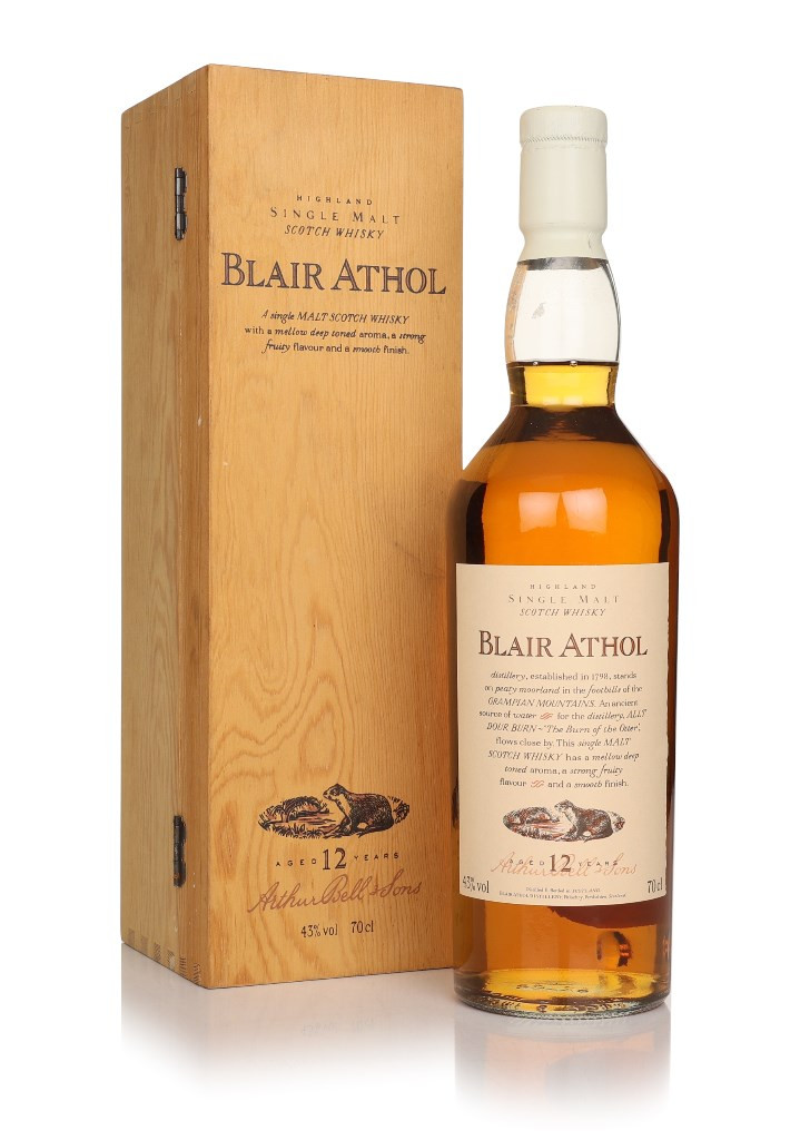 Blair Athol 12 Year Old - Flora and Fauna (with White Cap and Wooden Box) 70cl