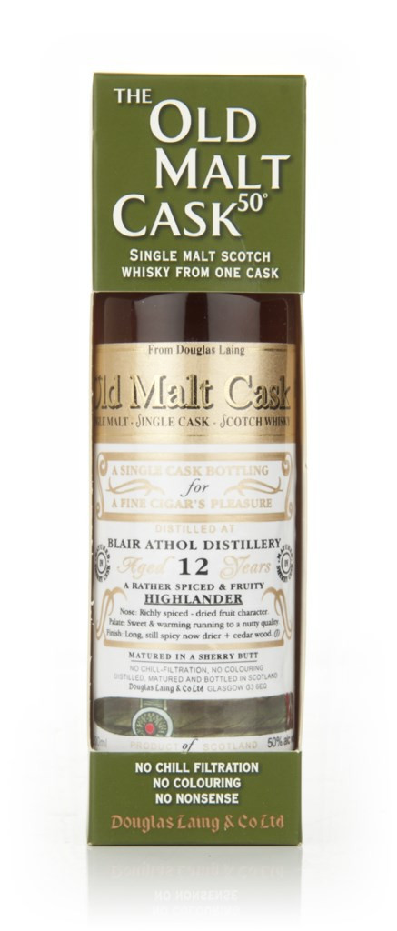 Blair Athol 12 Year Old 1999 - Old Malt Cask - Cigar Malt l (Douglas Laing) 20cl