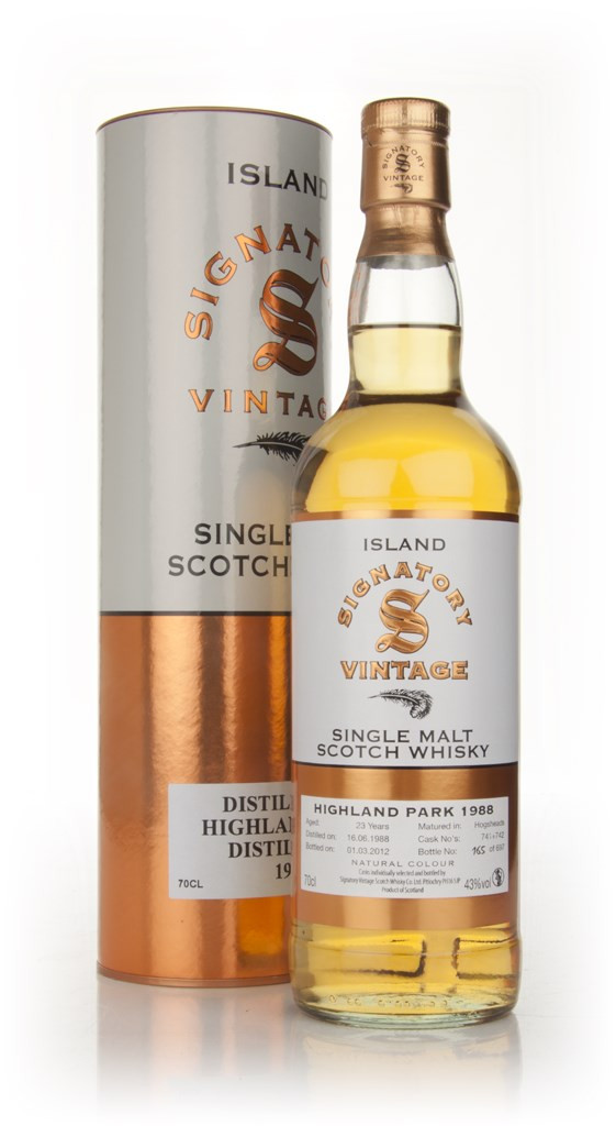 Highland Park 23 Year Old 1988 (Signatory) 70cl