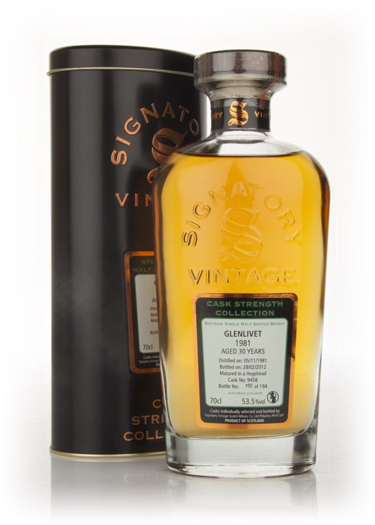 Glenlivet 30 Year Old 1981 (Cask 9640) - Cask Strength Collection (Signatory) 70cl