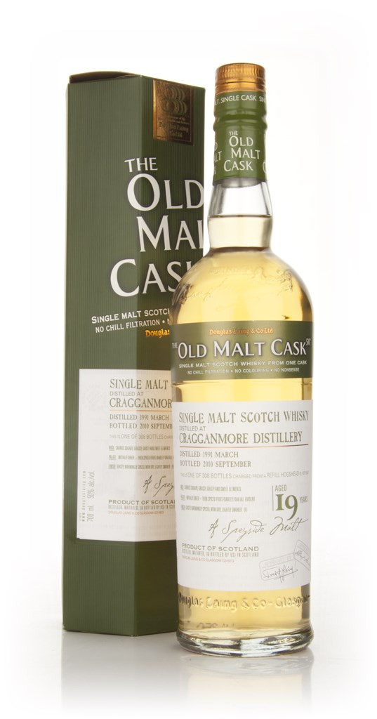Cragganmore 19 Year Old 1991 - Old Malt Cask (Douglas Laing)  70cl