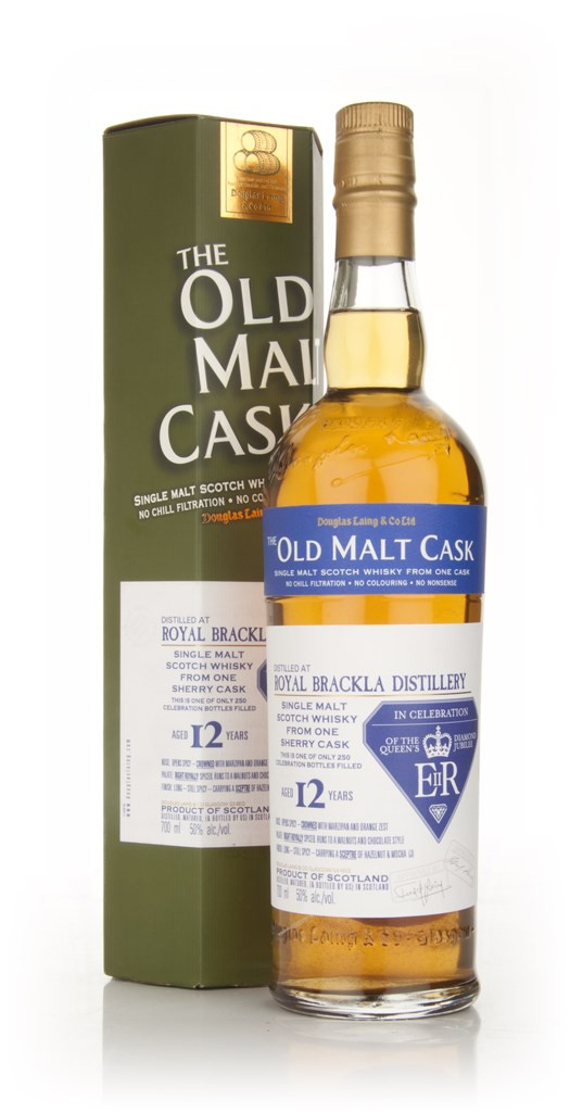  Royal Brackla - The Royal Jubilee Commemorative  12 Year Old 1999 - Old Malt Cask (Douglas Laing)  70cl