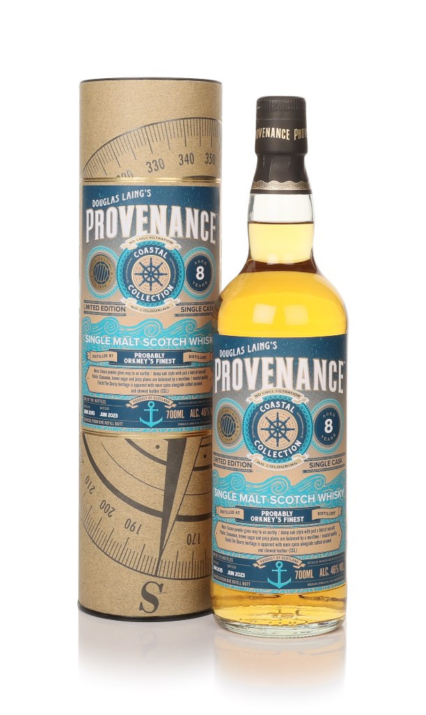 Probably Orkney's Finest 8 Year Old 2015 - Provenance Coastal Collection (Douglas Laing) 70cl