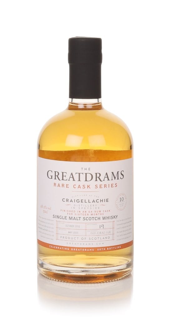 Craigellachie 10 Year Old 2012 (cask GD-CRAI-12R) - Rare Cask Series (GreatDrams) 50cl