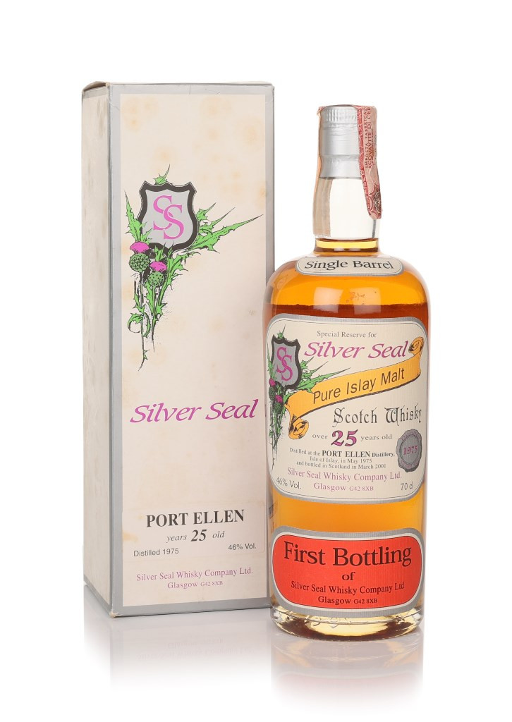 Port Ellen 25 Year Old 1975 - First Bottling (Silver Seal) 70cl