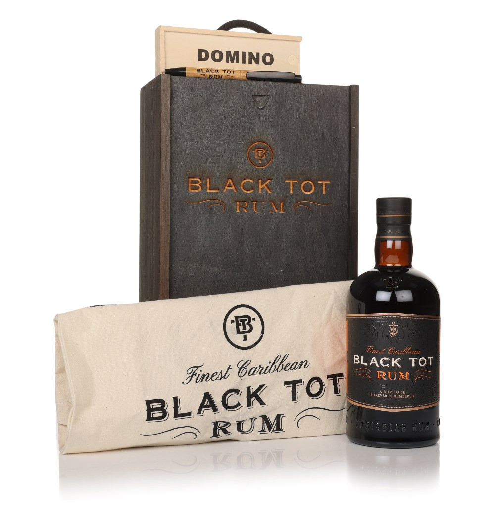 Black Tot Rum Domino Gift Set 70cl