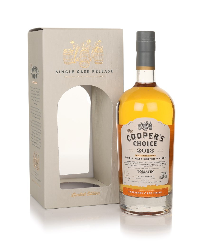 Tomatin 9 Year Old 2013 (cask 5190) - The Cooper's Choice (The Vintage Malt Whisky Co.) 70cl