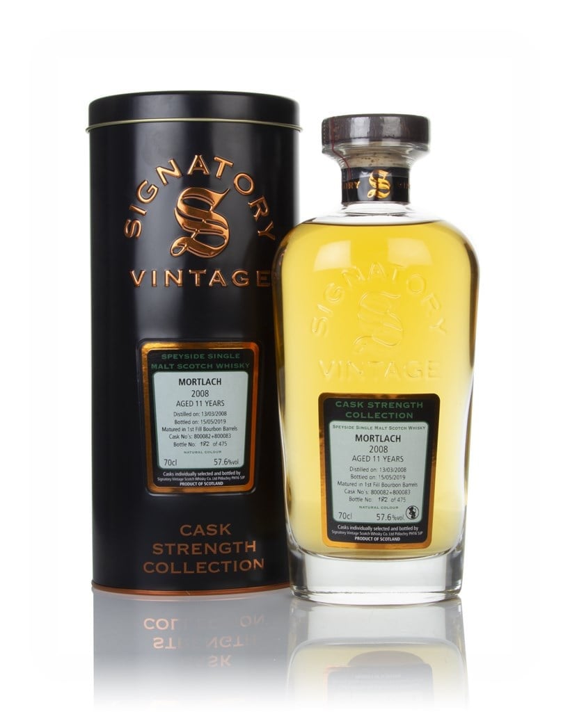 Mortlach 11 Year Old 2008 (casks 800082 & 800083) - Cask Strength Collection (Signatory) 70cl
