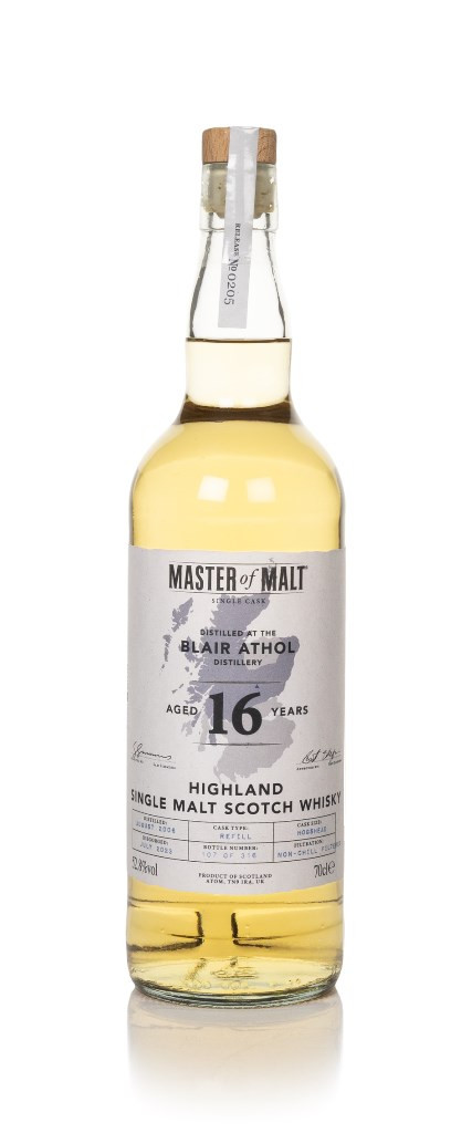 Blair Athol 16 Year Old 2006 Single Cask (Master of Malt) 70cl