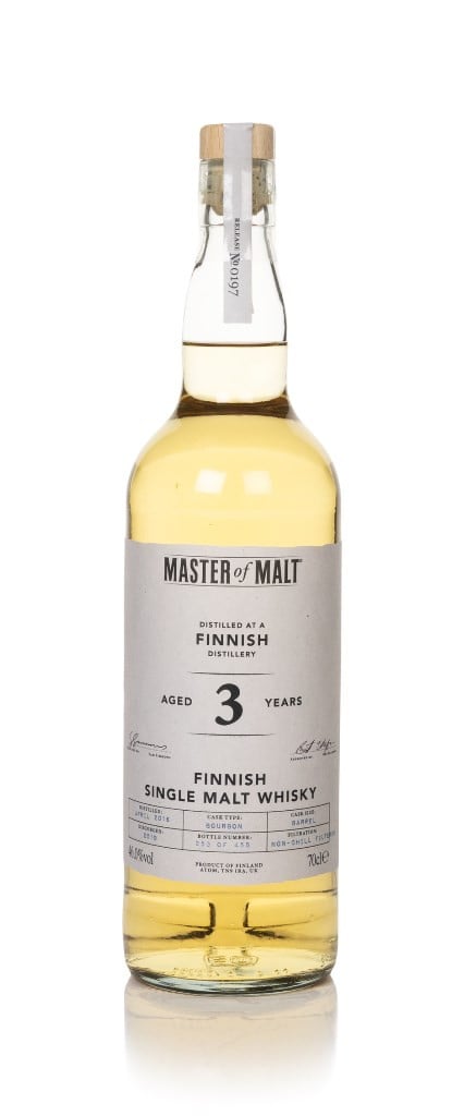 Finnish Single Malt 3 Year Old 2016 (Master of Malt) 70cl