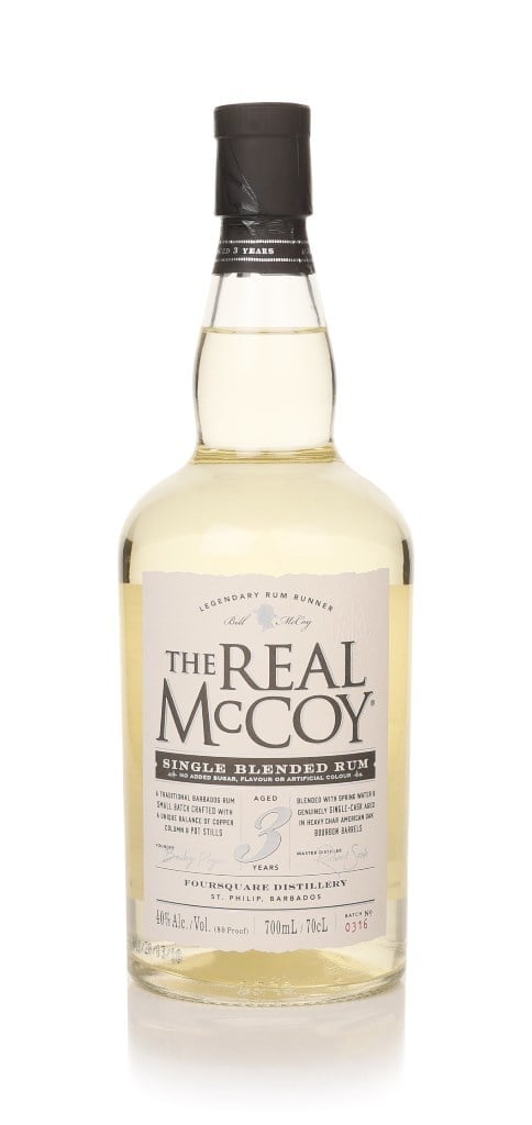 The Real McCoy 3 Year Old Single Blended Rum (40%) 70cl
